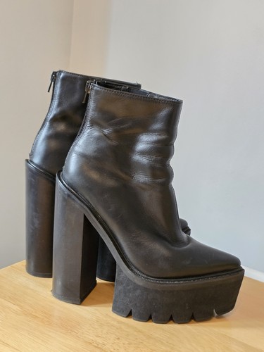 Leather jeffrey campbell black - jeffrey,
