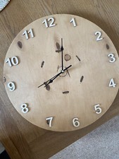 Oka Wall Clock Reclaimed Wooden Cable Spool 40cm Diameter