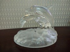 Dolphin Figurine Art Glass 24%