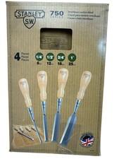 Stanley Sweetheart 750 Series Socket Wood Chisel Set (4-Piece) w/ leather pouch