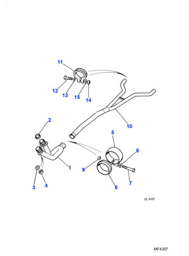 Jaguar genuine clamp - genuine, connector