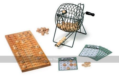 Bingo set balls - (75, large