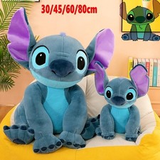 40/80cm Large Plush Lilo & Stitch Stuffed Doll Soft Cuddly Toy Sleeping PillowUK