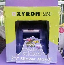 Xyron 250 Create A Sticker 2.5" Sticker Maker, Pre-owned 