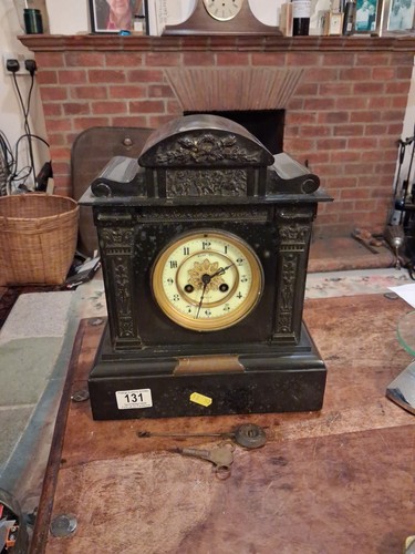 Antique kuss slate mantle - &,