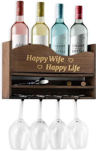 Wall mounted wine racks - wall-mounted,