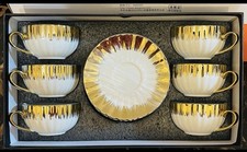 Stunning Turkish Arabic coffe Set Of 6 Cups & 6 Saucer  ,Gift