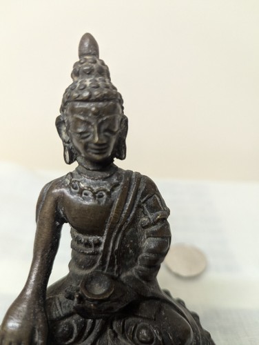 Bronze medicine buddha statue - medicine,