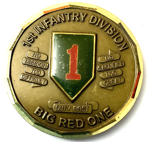 Military challenge coin 1st - military,