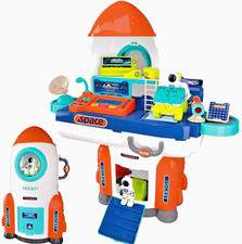 Kidplokio 2-in-1 Space Rocket