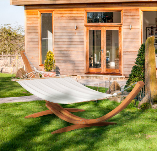 Wooden garden hammock patio - wooden,