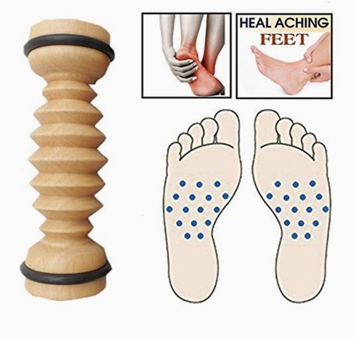 Wooden foot massager roller - massager,
