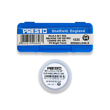 Presto M3 TAPS DIES M3 X 0.5 HSS 3PC Tap Set First, Second & Plug Tap Or Die