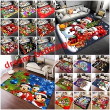 Mickey Minnie Mouse Anti-Slip Floor Rugs Home Bedroom Xmas Carpets Doormat Mats