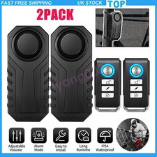 2X Motorcycle Bike Anti-theft Security Alarm Motorbike Wireless Vibration Motion