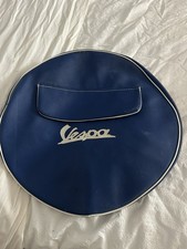 Vintage Vespa blue wheel cover 