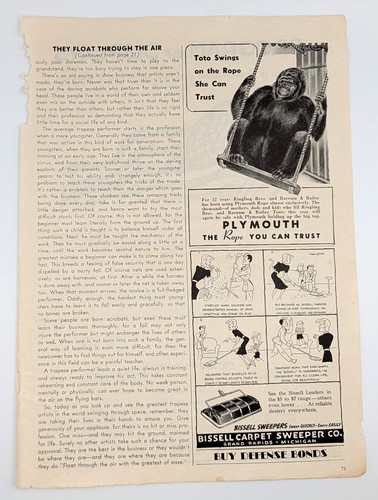Vintage 1942 plymouth rope - ad,