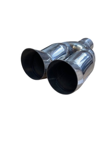 Universal twin exhaust tip - universal,