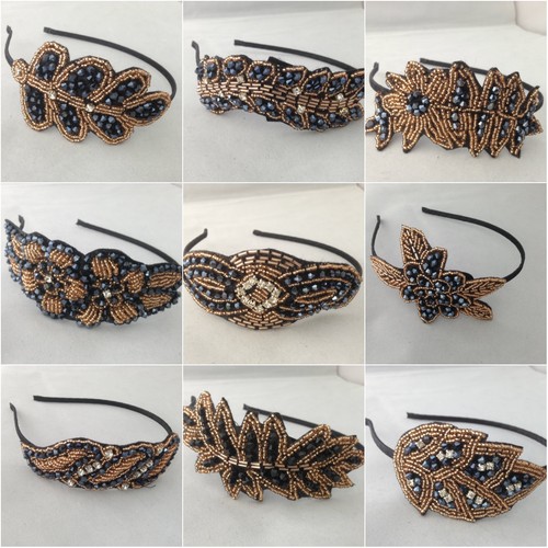 Vintage beaded head - head, piece