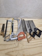 Vintage Hand Saw & Hacksaw Bundle – 8 Piece Mixed Lot – Sandvik, Workman, More –