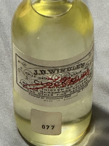 Vintage windles clock oil - d,