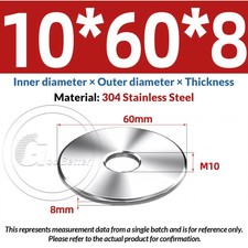 A2 STAINLESS STEEL HEAVY DUTY THICK 3MM-8MM FLAT WASHERS M2 M3 M4 M5 M6 M7 - M40