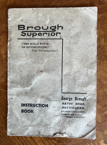 Brough superior motor cycle - brough, tt