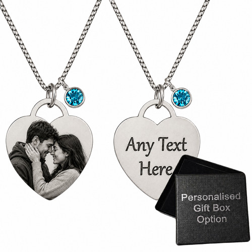 Birthstone photo heart - photo,