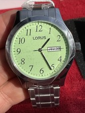 Lorus Mens Watch RXN83DX9 Luminous Dial Easy Reader RRP £39.99