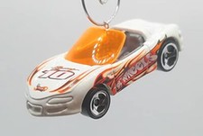 Christmas Ornament for Chevy Corvette Stingray III White Orange