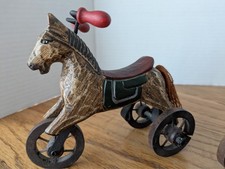 Vintage Carved Wooden Horse on