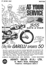 1965 Advert for GARELLI