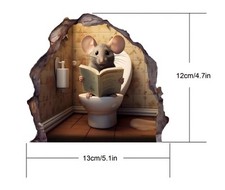 Hole In The Wall Sticker Mouse