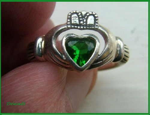 Vintage silver claddagh - claddagh, ring