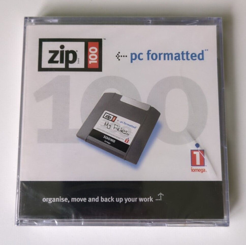 Retro iomega zip disk 100mb - zip,
