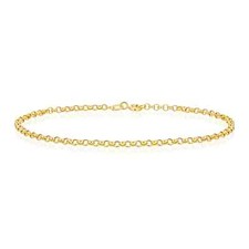 9ct Yellow Gold 7.5 inch Belcher Bracelet - 2mm Width