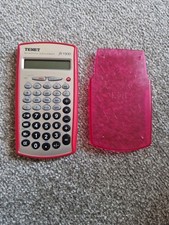TEXET FX1500 PINK Solar Scientific Calculator Dual Power Solar 10 Digit Display 