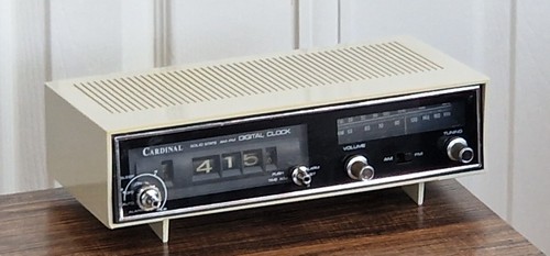 Cardinal flip clock radio - clock,