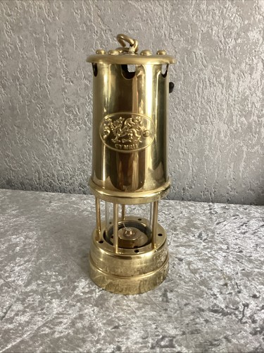 Miners lamp vintage brass - lamp, -vintage