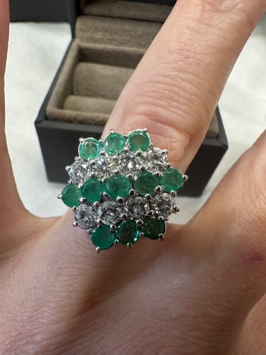 18ct yellow gold emerald and - gold,