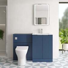 Hudson Reed 1100mm Fluted Combination Vanity Unit Bathroom Sink Wash Basin WC