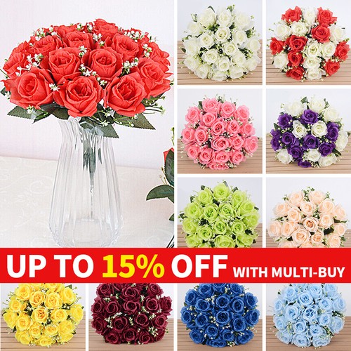 Heads silk rose artificial - heads,