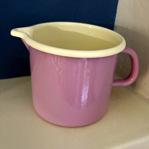 Riess pink enamel - jug, 1l