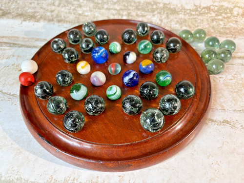 Marble solitaire game very - very, old