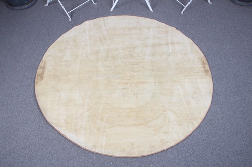 7x4 vintage round rug - 4,7x4,7,
