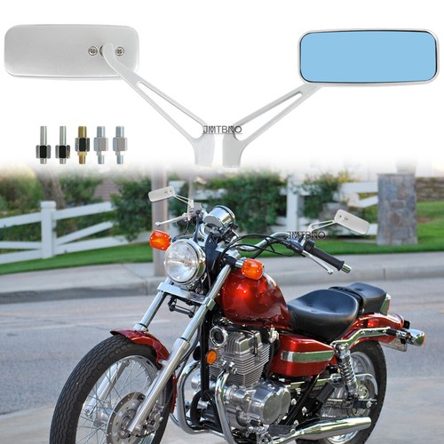 Chrome motorcycle rear mirrors - motorcycle,