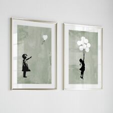 Set of 2 Banksy Heart Balloon