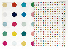 Damien Hirst 2006 Spot Wrapping Paper 2 Double-Sided Offset Color Lithographs
