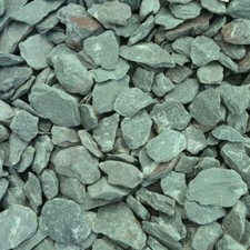 Green Slate Chippings | 40mm | 20kg | Decorative Aggregates | Garden Slate