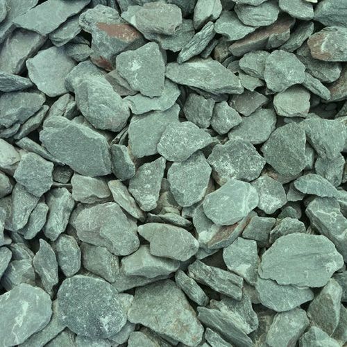 Green slate chippings 40mm - slate,